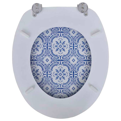Toiletbril van MDF met porselein dessin 1 Porselein Nee