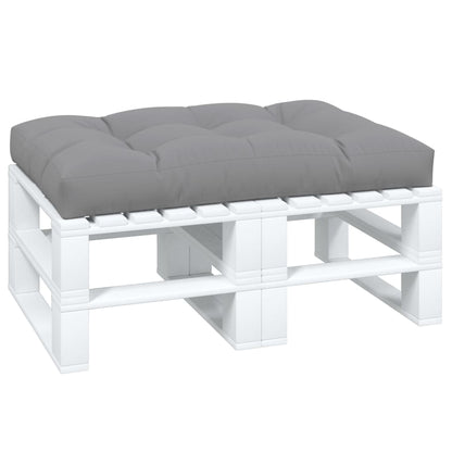 Palletkussen 120 x 80 x 12 cm stof grijs