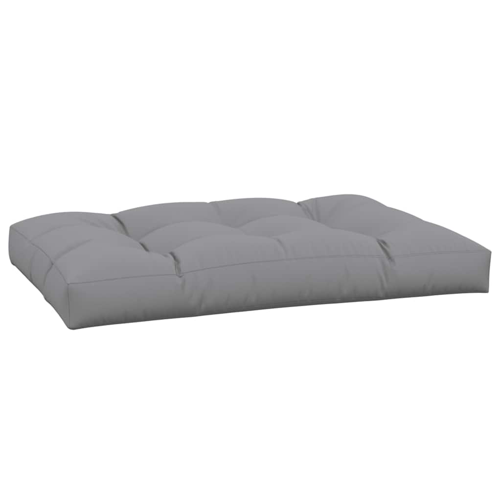Palletkussen 120 x 80 x 12 cm stof grijs