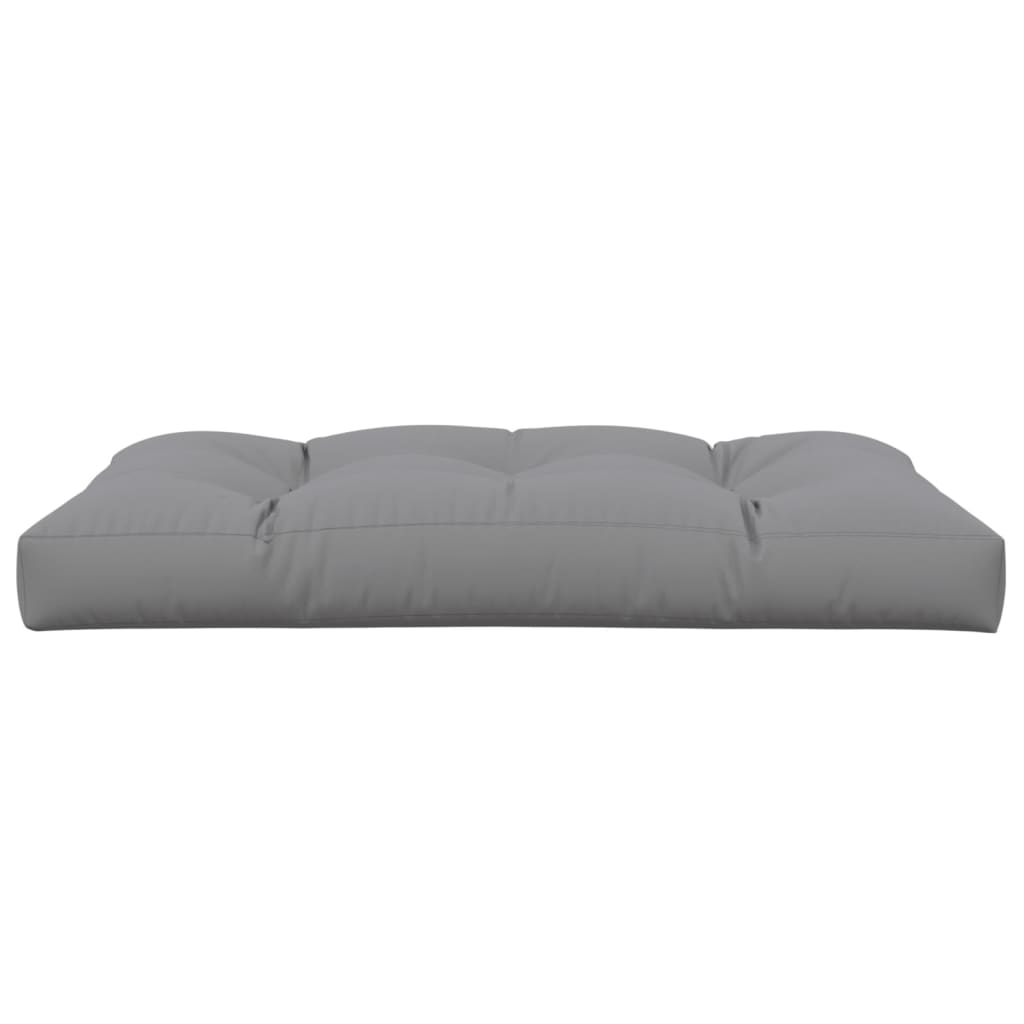 Palletkussen 120 x 80 x 12 cm stof grijs