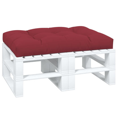Palletkussen 120 x 80 x 12 cm stof wijnrood