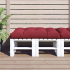 Palletkussen 120x80x12 cm wijnrood polyester