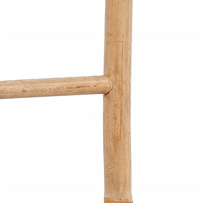 Handdoekenladder Met 6 Sporten Bamboe 190 cm