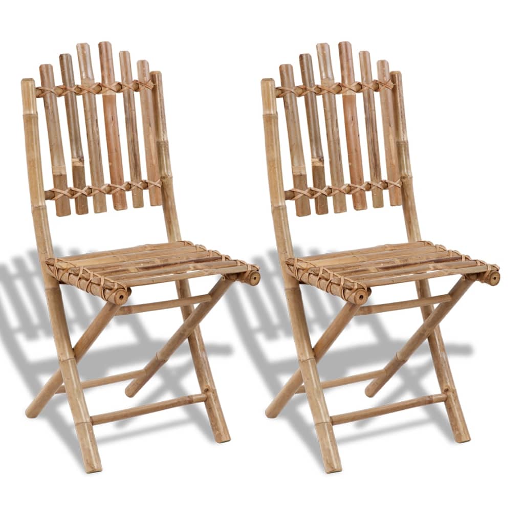 Tuinstoelen Inklapbaar Bamboe 2