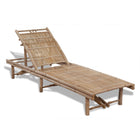 Ligbed bamboe 200x65x87 cm verstelbaar