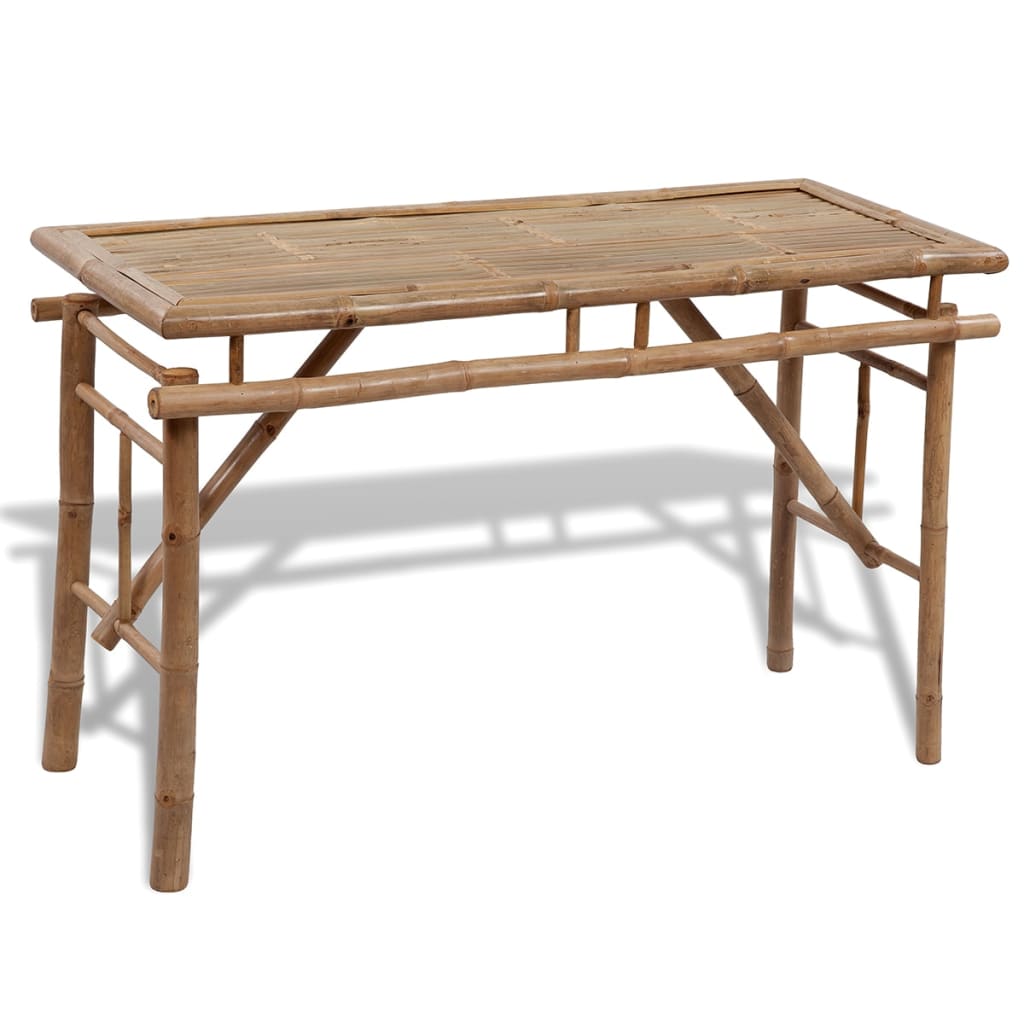 Biertafel Met 2 Bankjes 100 Cm Bamboe