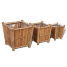 Plantenbak set 3 stuks bamboe