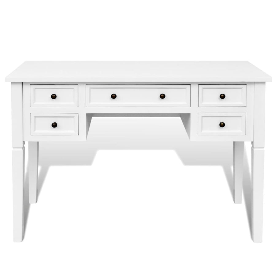 Schrijftafel Met 5 Lades Wit