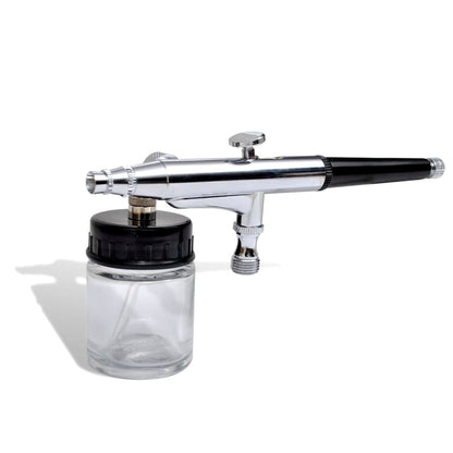 Airbrush Set Met Glazen Beker 0,2 / 0,3 / 0,5 Mm Mondstukken Taupe
