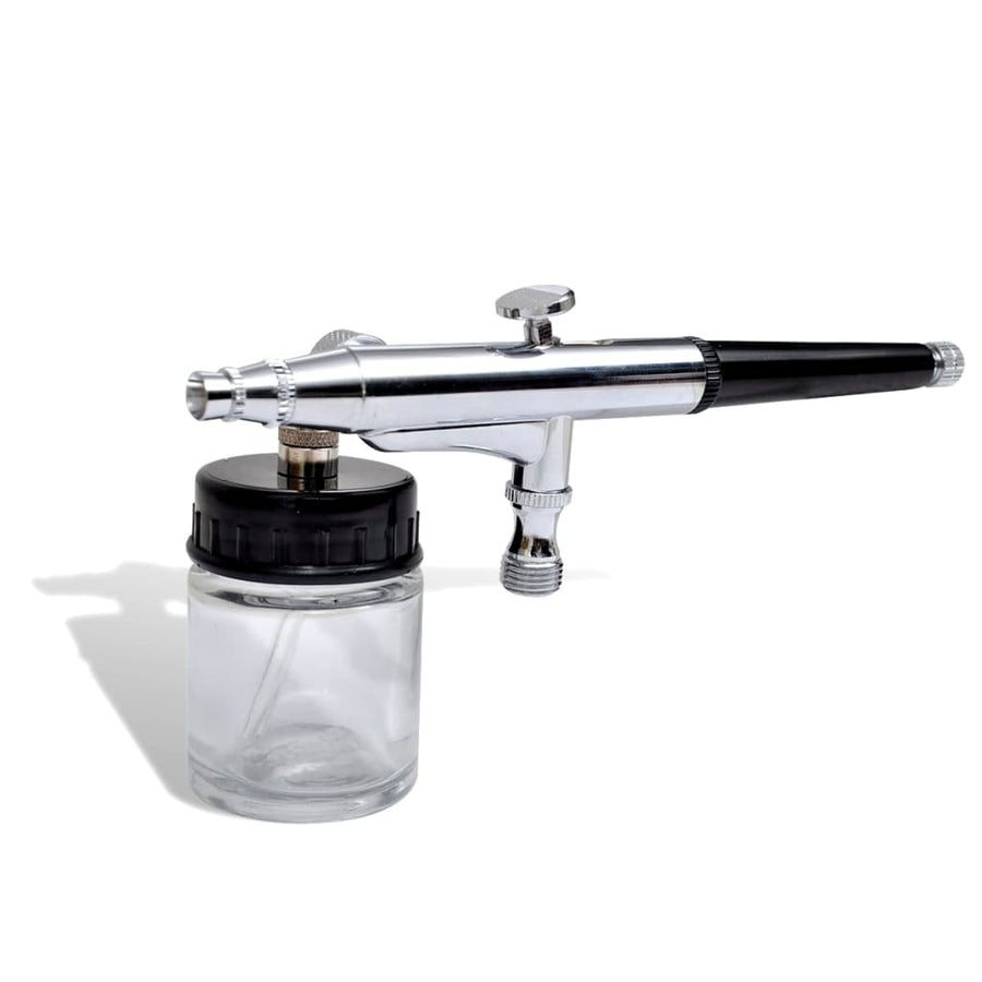 Airbrush Set Met Glazen Beker 0,2 / 0,3 / 0,5 Mm Mondstukken Taupe