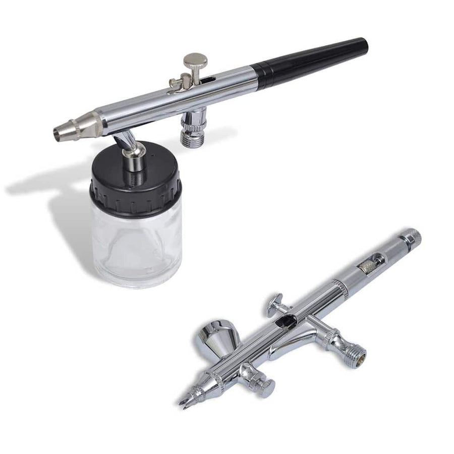 Airbrush Set Met 2 Pistolen Wit