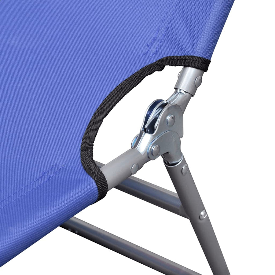 Ligbed Inklapbaar Met Hoofdkussen Gepoedercoat Staal