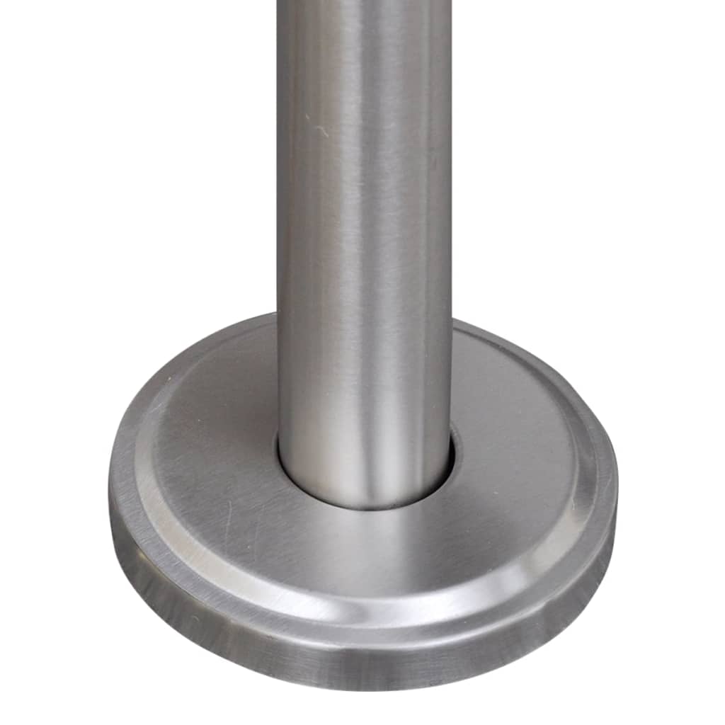 Brievenbus op standaard roestvrij staal driedubbel