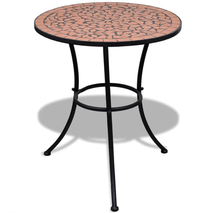 Bistrotafel 60 Cm Mozaïek Kleurig Terracotta Rond