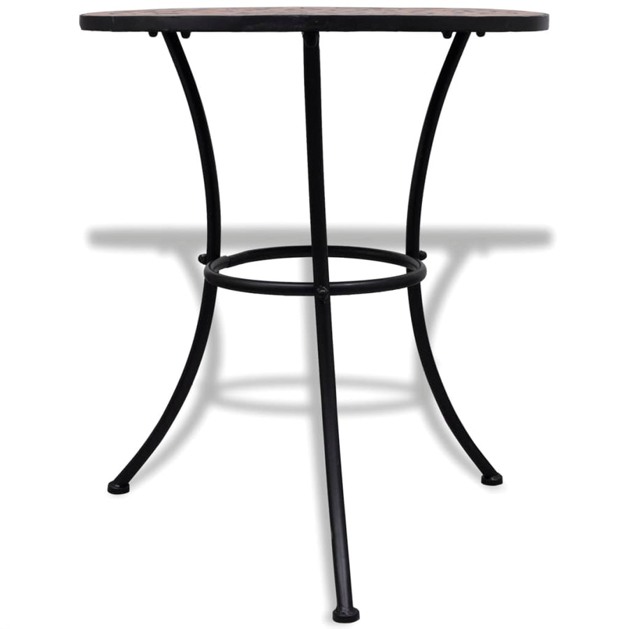 Bistrotafel 60 Cm Mozaïek Kleurig Terracotta Rond