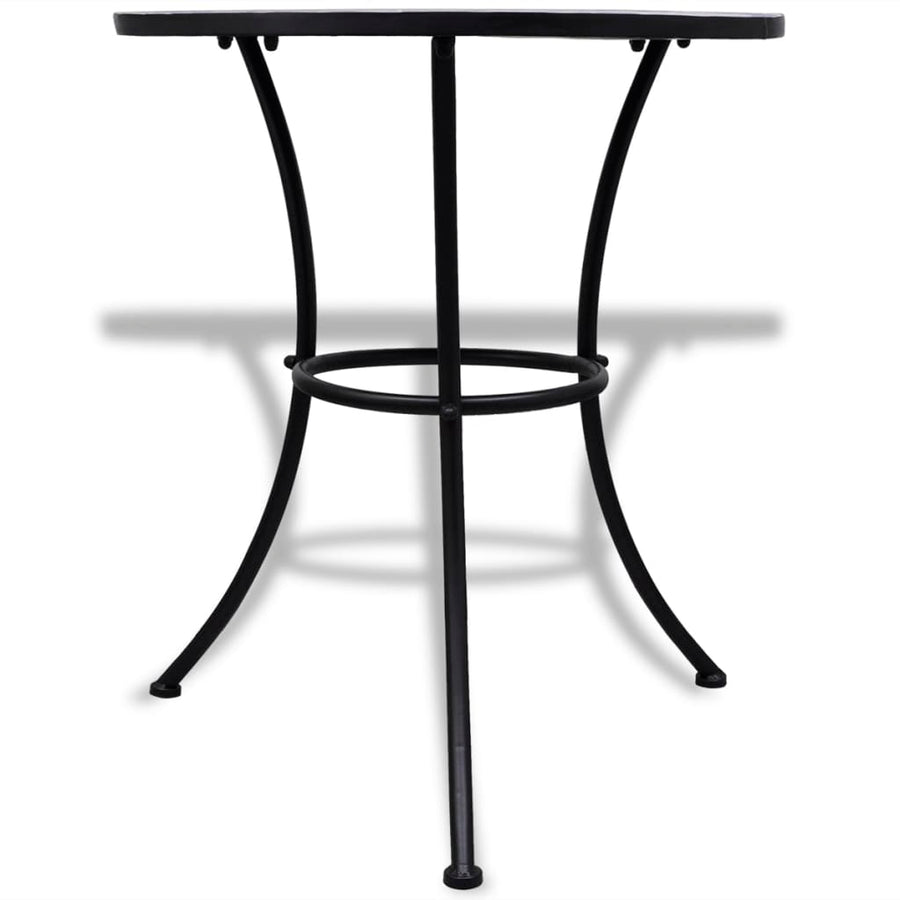 Bistrotafel 60 Cm Mozaïek En Wit Blauw Rond
