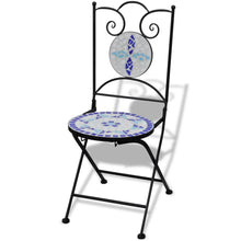 Bistrostoelen Inklapbaar Keramiek En Wit Blauw