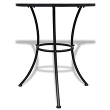 Bistrotafel 60 Cm Mozaïek Kleurig En Terracotta en wit Rond