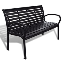 Tuinbank Staal En Hkc Zwart 125 cm