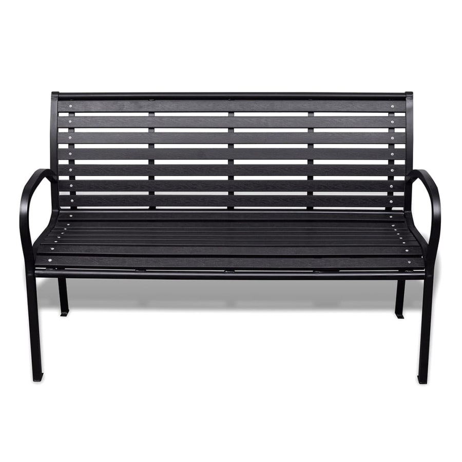 Tuinbank Staal En Hkc Zwart 125 cm