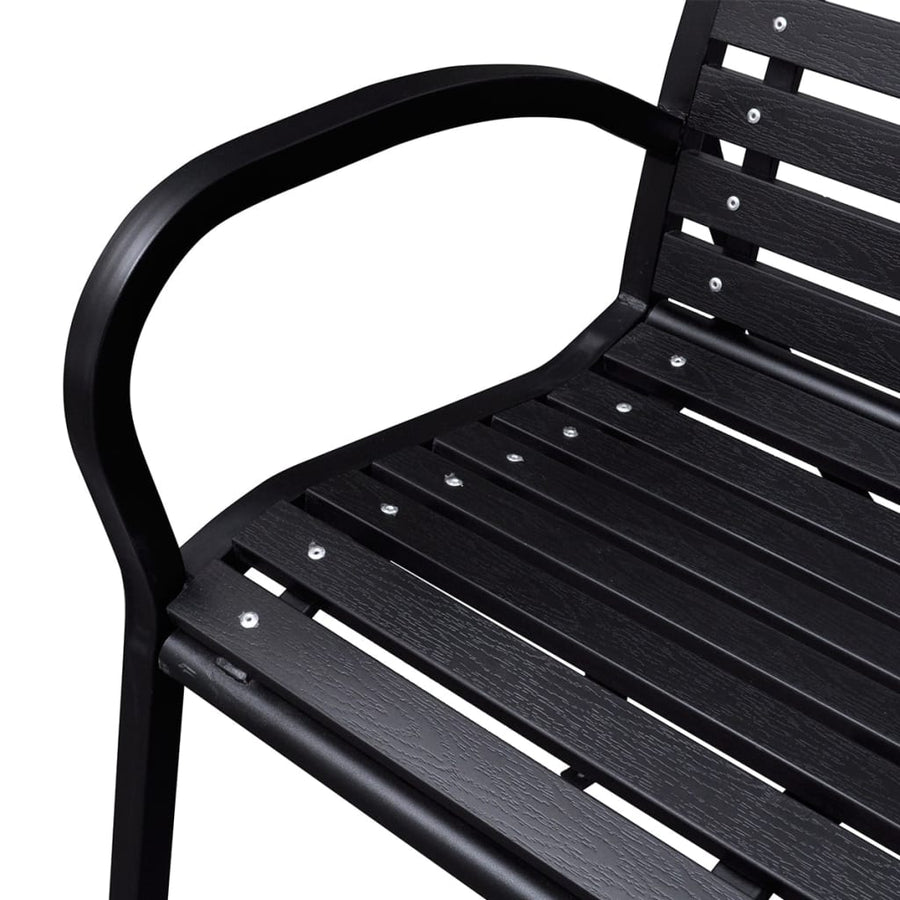 Tuinbank Staal En Hkc Zwart 125 cm