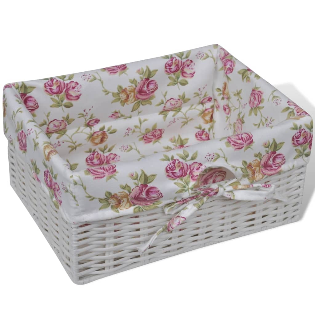 Kast Met 1 Lade En 2 Manden Paulowniahout Wit 35 x 25 x 60.5 cm