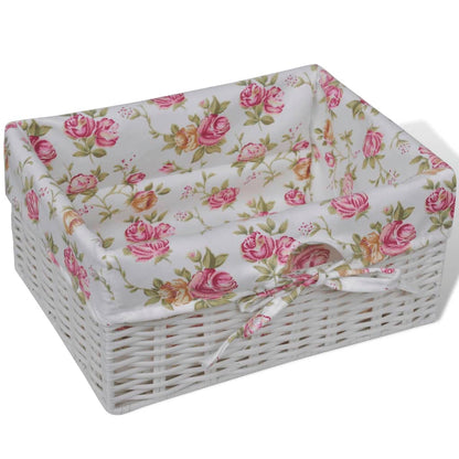 Kast Met Lade En 3 Manden Paulowniahout Wit 1 35 x 27 x 73.5 cm