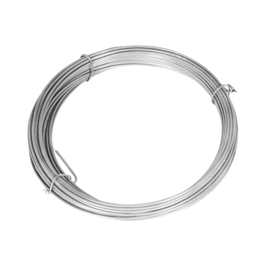 Gaashek Met Palen Gegalvaniseerd Staal 15 x 1 m Zilver