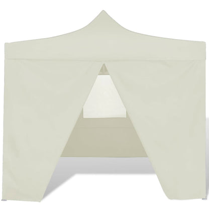 Vouwtent Met 4 Zijwanden 3X3 M Crème
