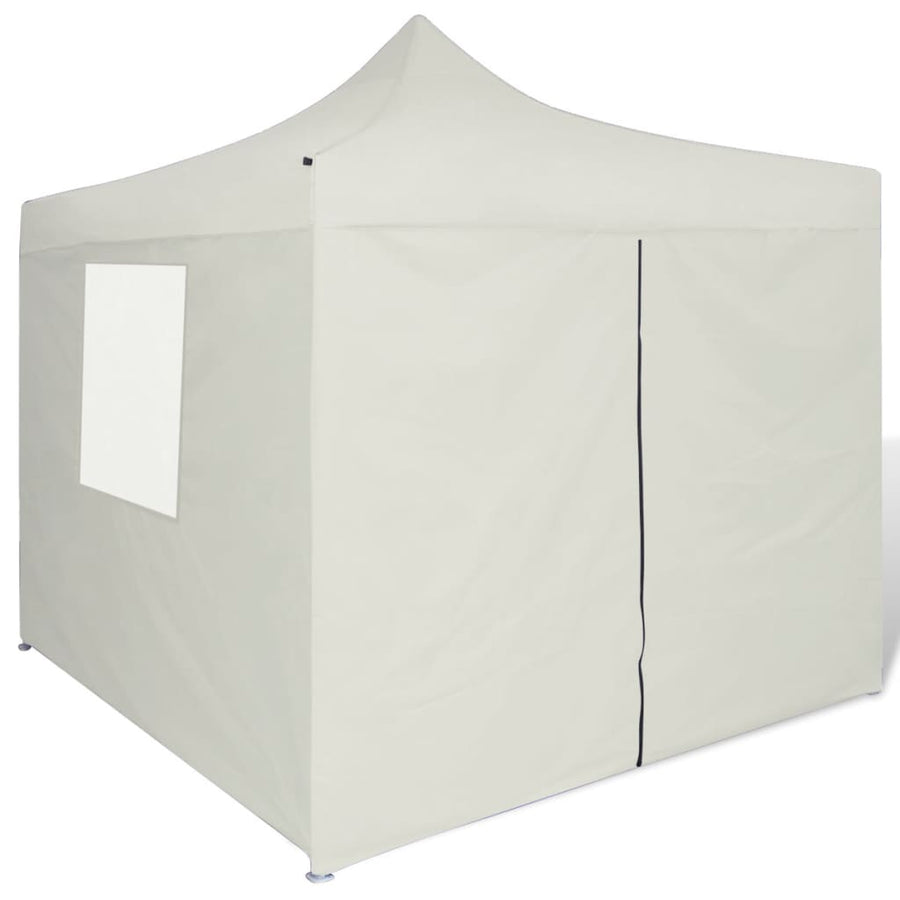 Vouwtent Met 4 Zijwanden 3X3 M Crème
