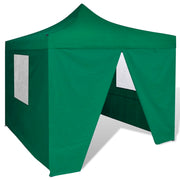 Partytent 3x3 m groen met 4 zijwanden