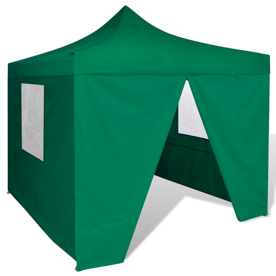 Vouwtent Met 4 Zijwanden 3X3 M Groen
