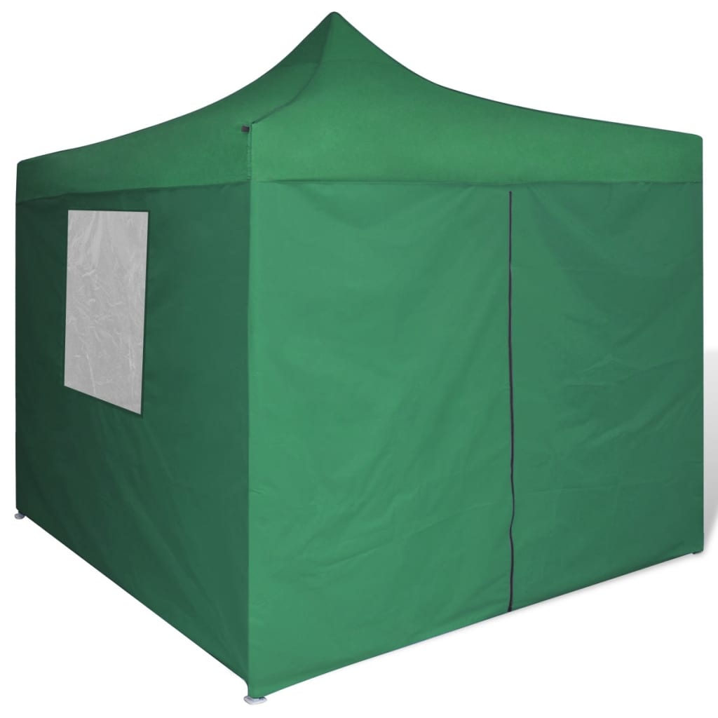 Vouwtent Met 4 Zijwanden 3X3 M Groen