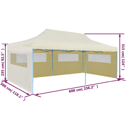 Partytent Pop-Up Inklapbaar 3X6 M Crème