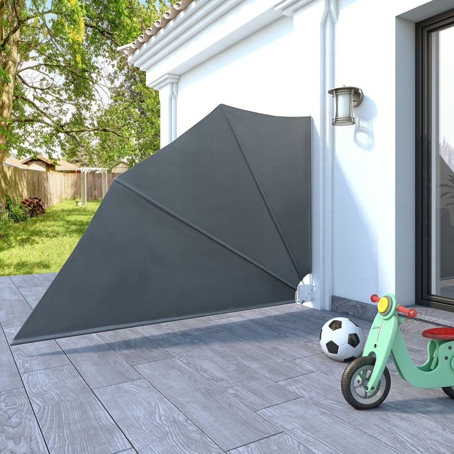 Balkonscherm inklapbaar 160x240 cm grijs