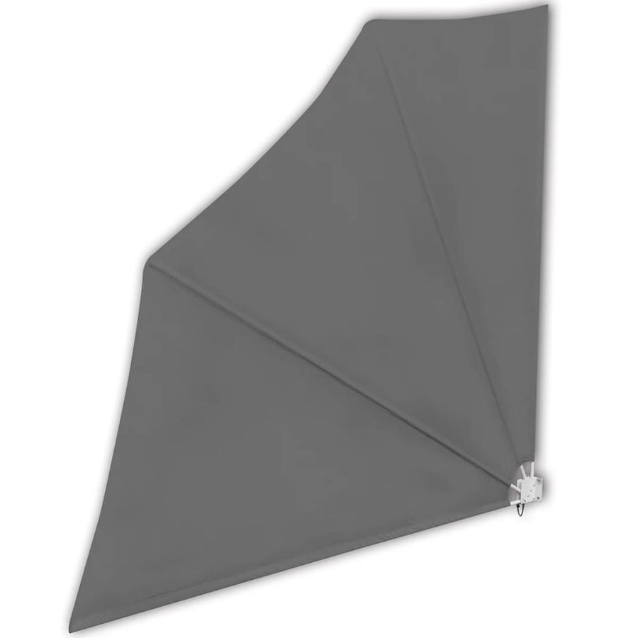 Balkonscherm inklapbaar 140x140 cm grijs