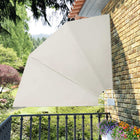 Foldable balcony screen 210x210 cm cream