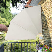 Foldable balcony screen 210x210 cm cream