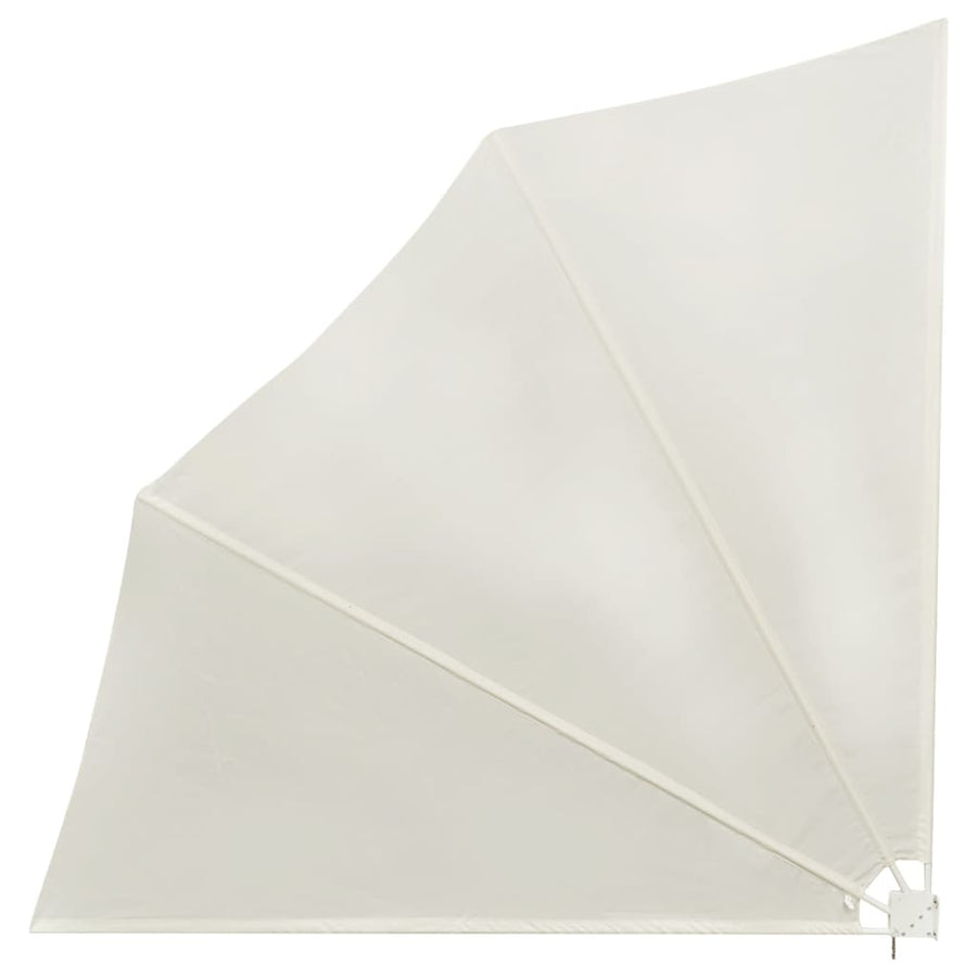 Balkonscherm inklapbaar 140x140 cm crème