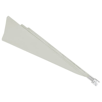 Balkonscherm inklapbaar 140x140 cm crème