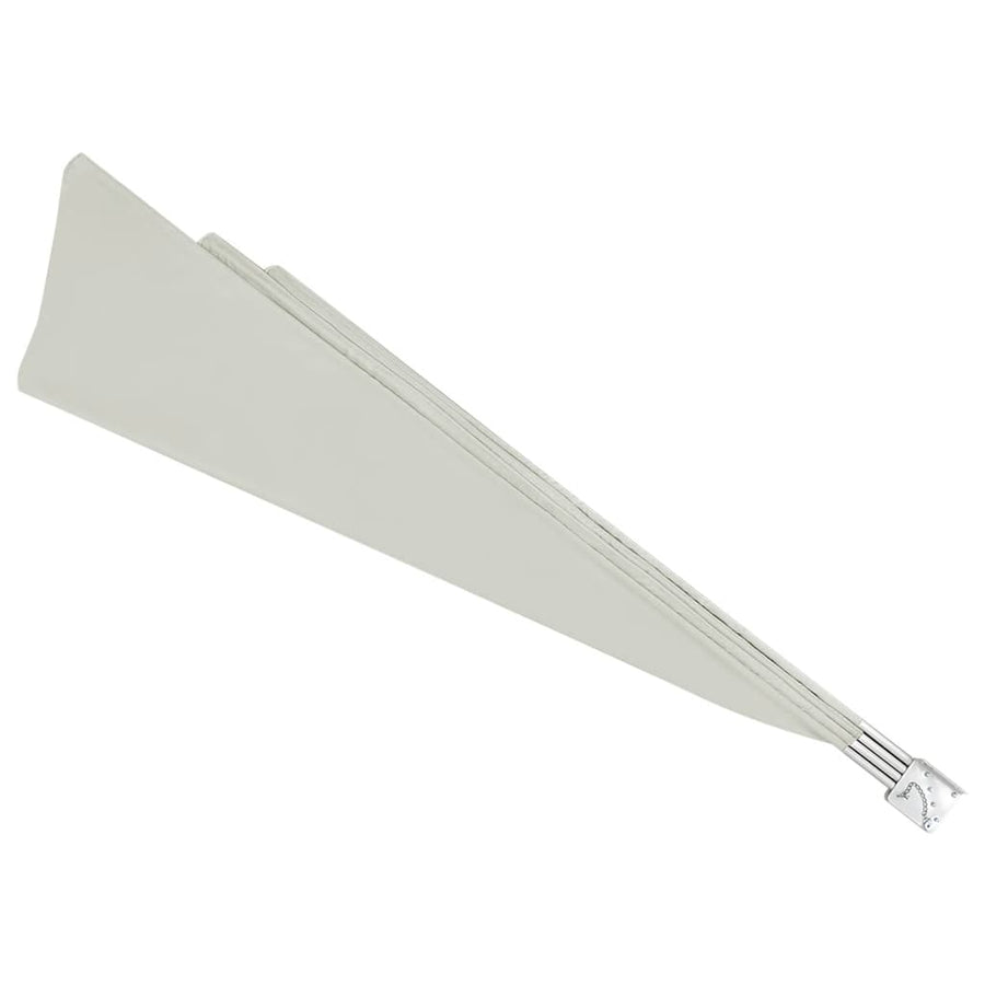 Balkonscherm inklapbaar 140x140 cm crème