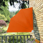 Balkonscherm inklapbaar 140x140 cm terracotta