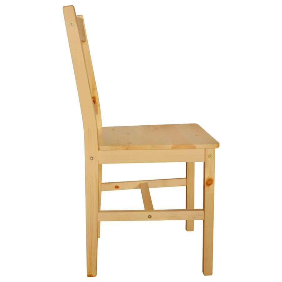 Eetkamerstoelen Grenenhout 6 Beige