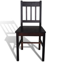 Eetkamerstoelen Grenenhout 6 Donkerbruin