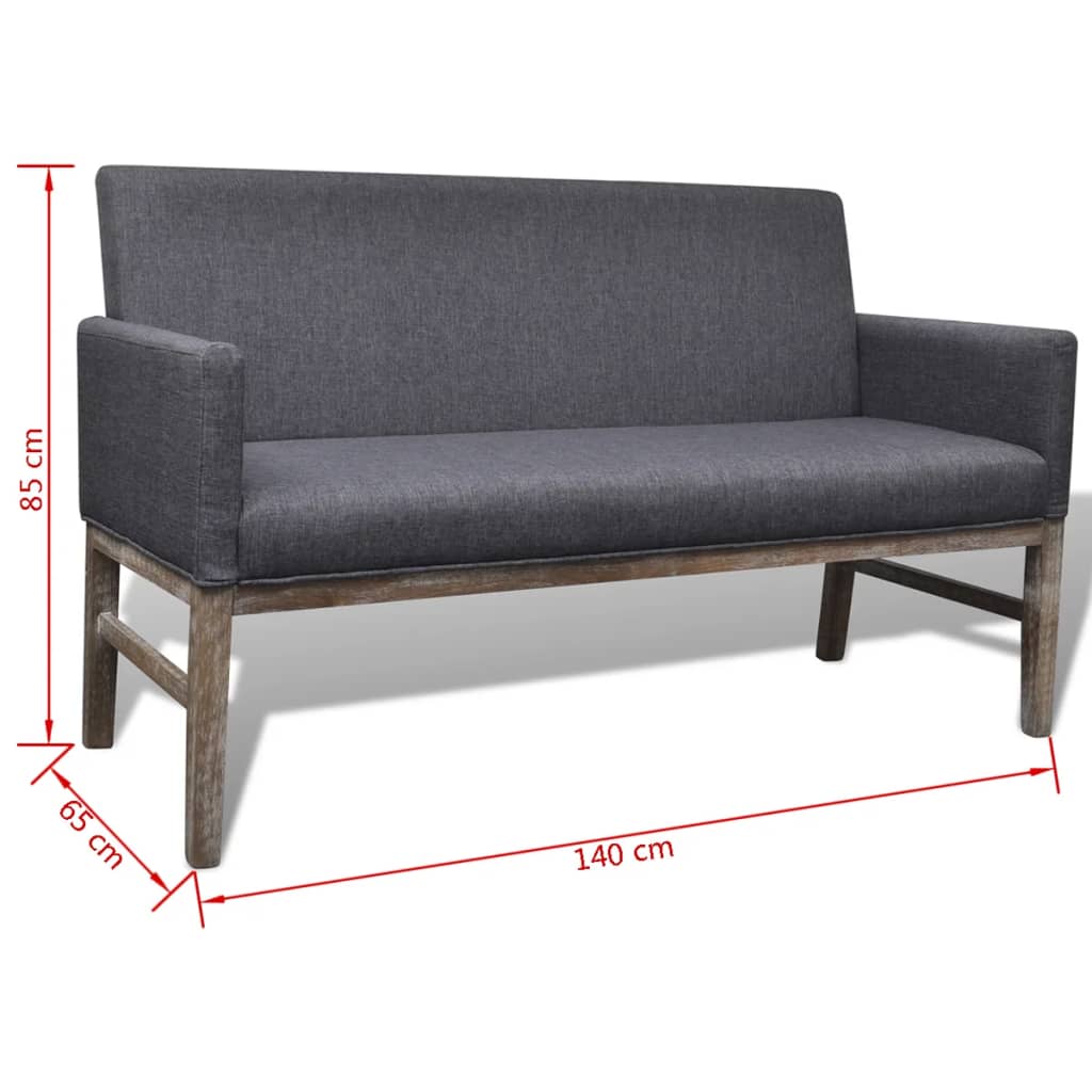 Met Gevoerde Kussens Stof Rubberwood