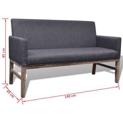 Met Gevoerde Kussens Stof Rubberwood