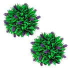 2-Piece Artificial Boxwood Ball Set with Lavender 28 cm