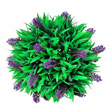 -Delige Kunstbuxussenset Bolvormig Met Lavendel 28 cm