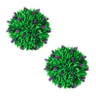 2-Piece Artificial Boxwood Ball Set with Lavender 30 cm