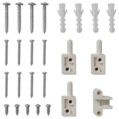 Hordeur Met Scharnieren 100 x 215 cm Wit